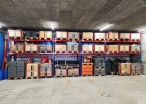 Schwerlast-Palettenregale Zivilschutz Zurzibiet